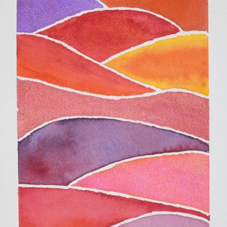 Waves red - 15 x 22,5 cm