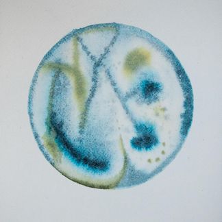 Blue circle - 19,5 x 22,5 cm