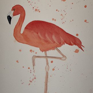 Flamingo 2 - 21 x 29,5 cm